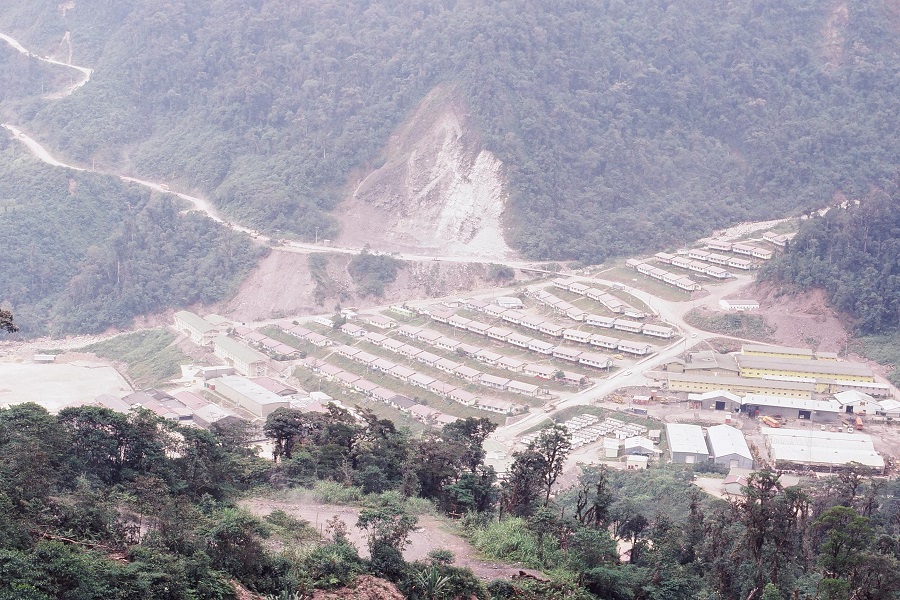The current mining town Tembagapura
