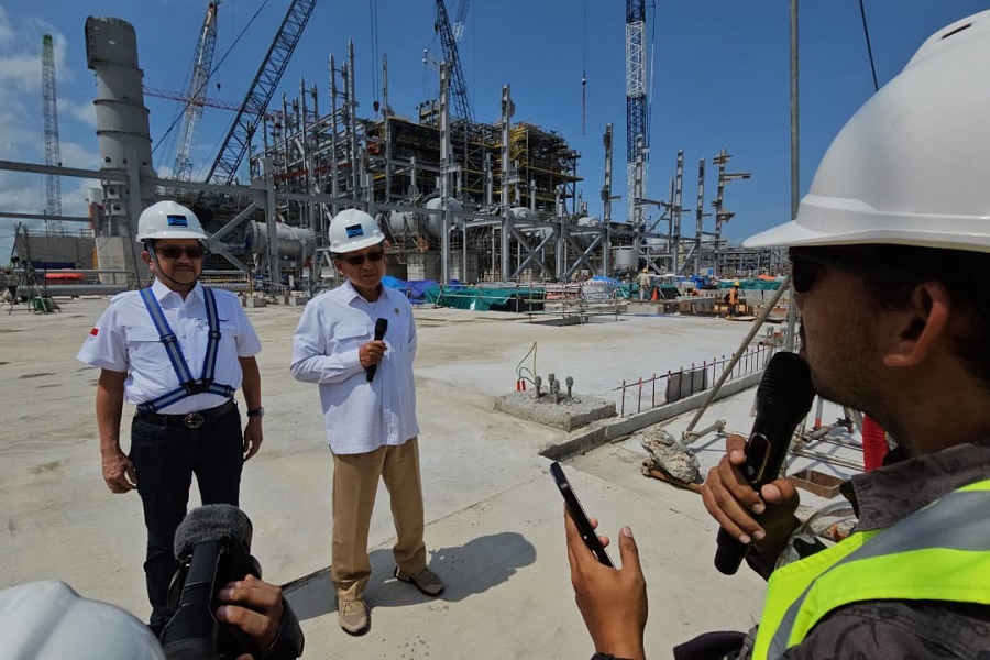 EMR Minister Arifin Tasrif observed the Smelter development currently reached 61.5 percent progress