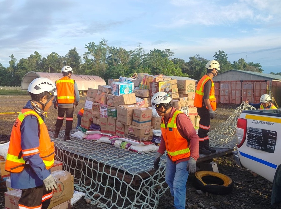 PTFI also provided basic food assistance amounting to 8.4 tons of food needs.