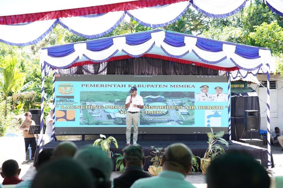 PTFI’s appreciation to the local government for supporting clean water distribution.
