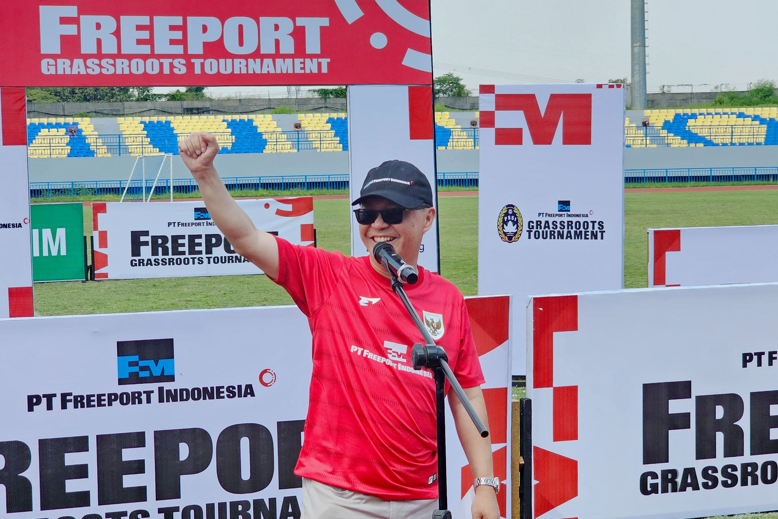 Vice President Business Process Smelting & Refining PTFI Aripin Buman menutup  FGT dengan speech