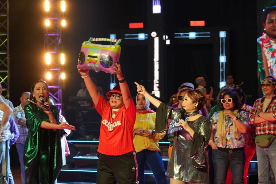 58th PTFI anniversary with music and Retro Dance Party at Sporthall, Tembagapura