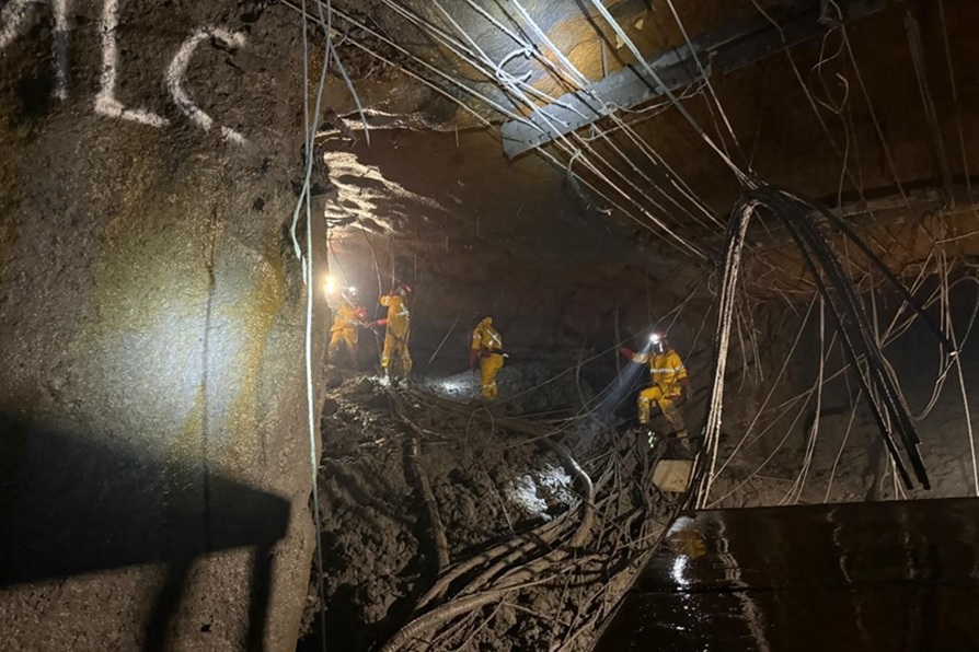 Rescue efforts are continuing day and night