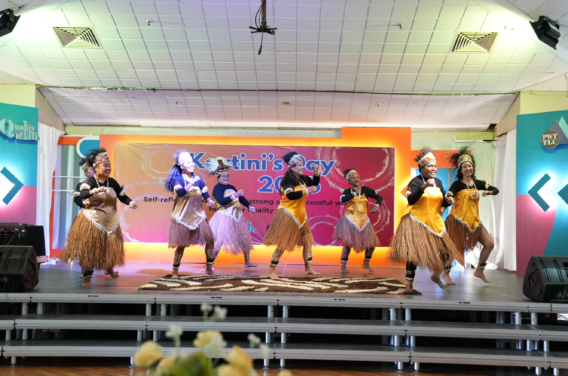 Traditional Papuan dance performed by PWT members