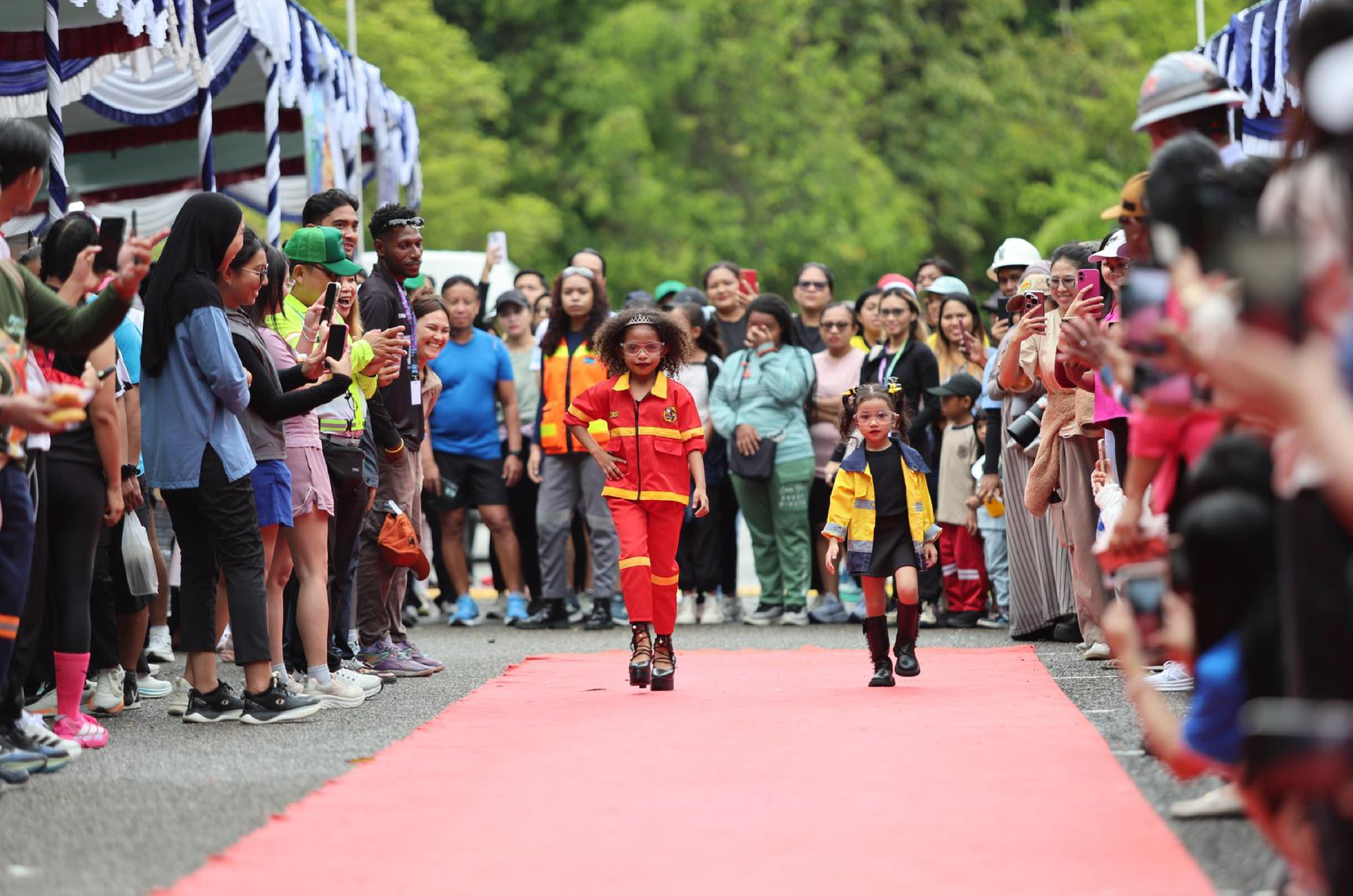 Safety-themed fashion show full of creativity