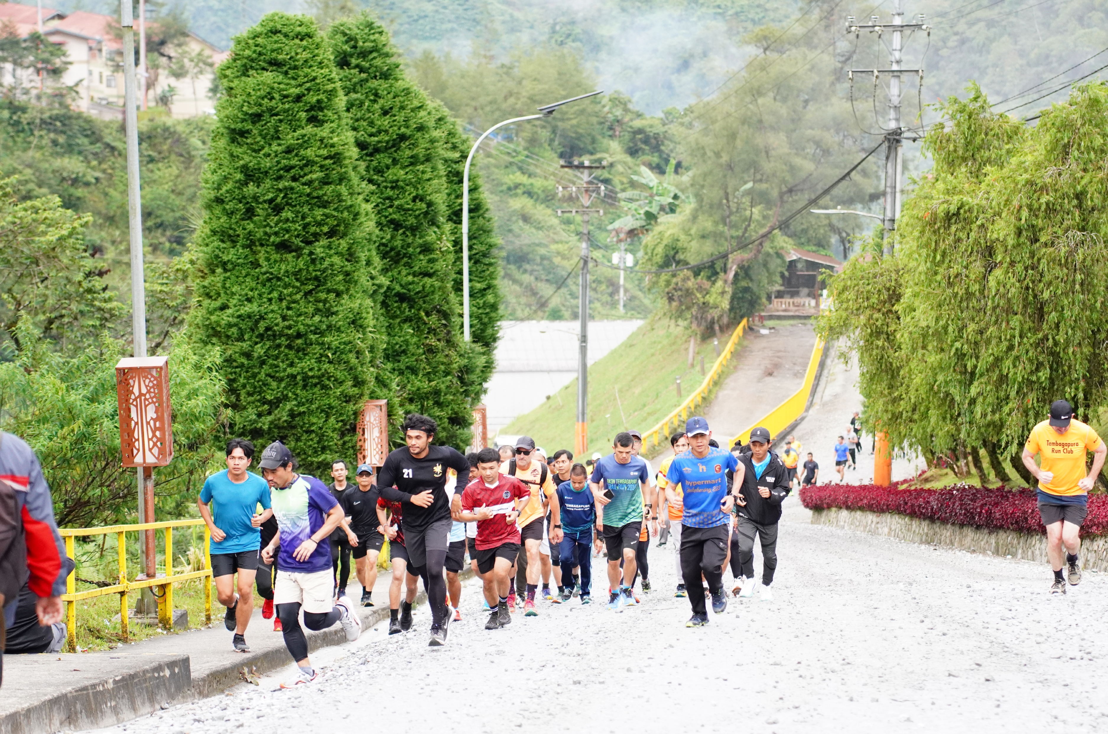 Fun run at the highlands of Tembagapura