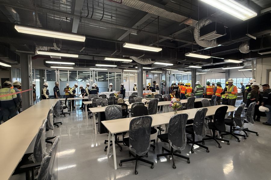 The atmosphere inside the DWP & Pipeline Maintenance office building (17/02).