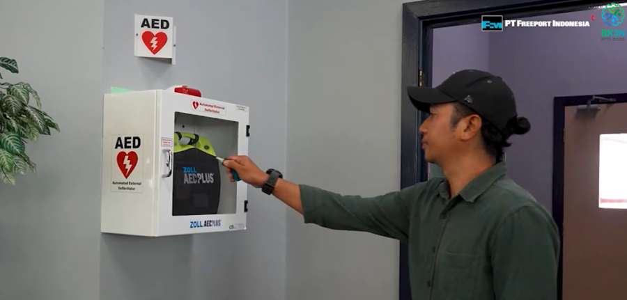 AED devices have been placed in strategic locations in PTFI's operational areas.