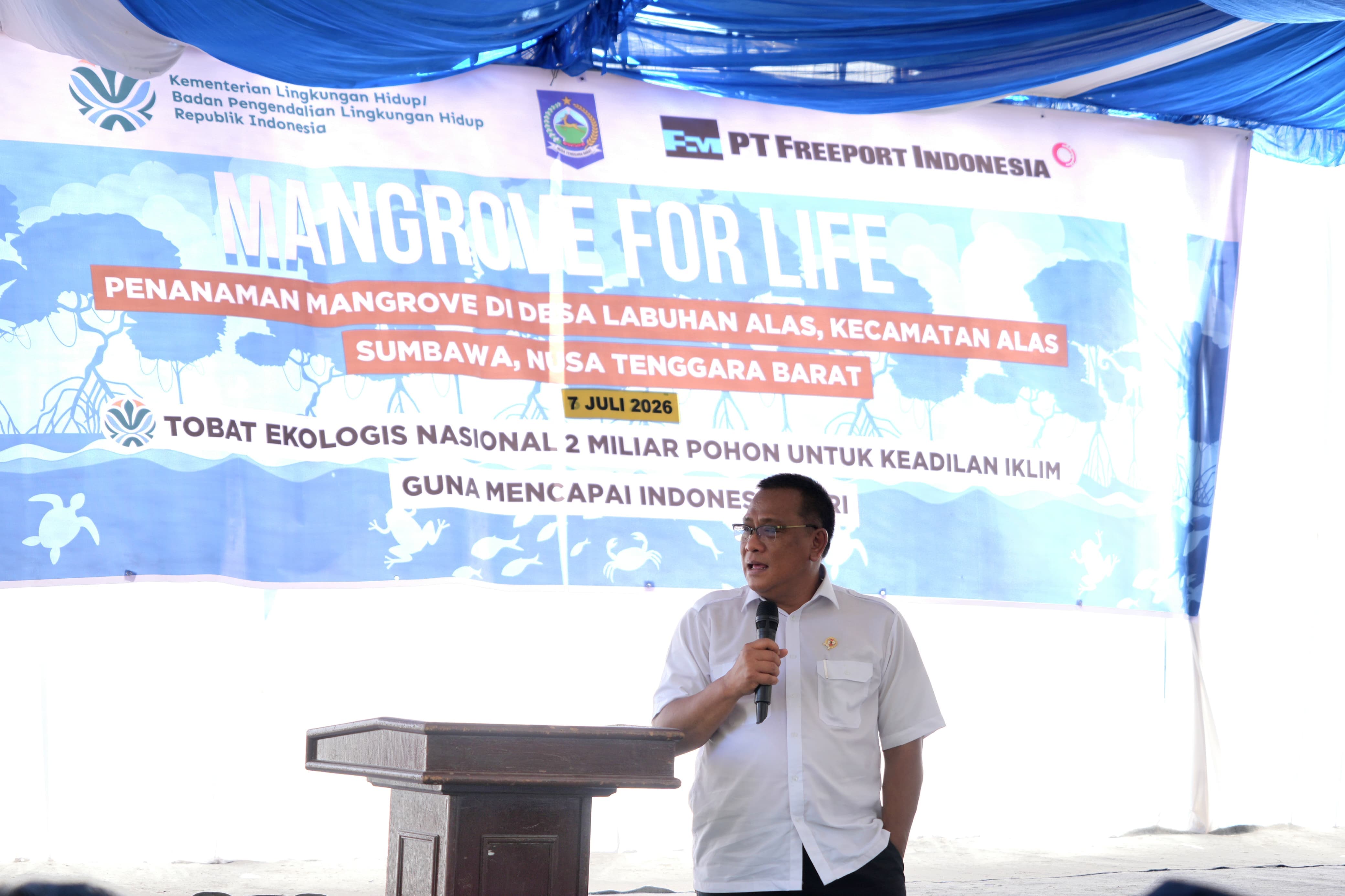 Menteri LH: rehabilitasi mangrove tanggung jawab bersama, dukung target tanam 2 miliar pohon.