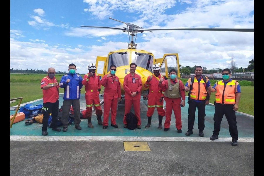 PTFI Aviation Crew Rescues Three from Jungle Helicopter Crash